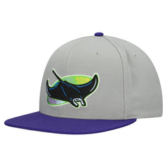 Tampa Bay Rays Cooperstown Collection Basic Flip Snapback Hat Gray