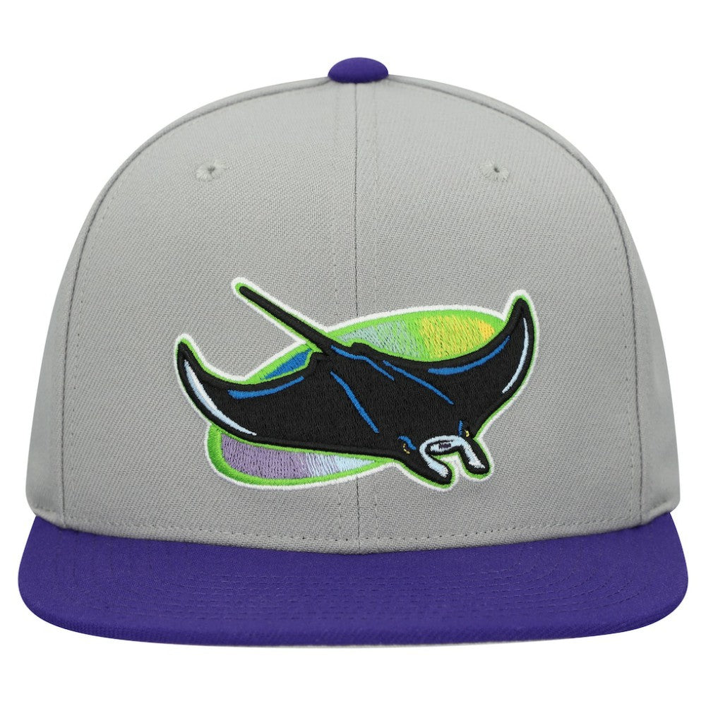 Tampa Bay Rays Cooperstown Collection Basic Flip Snapback Hat Gray