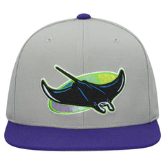 Tampa Bay Rays Cooperstown Collection Basic Flip Snapback Hat Gray