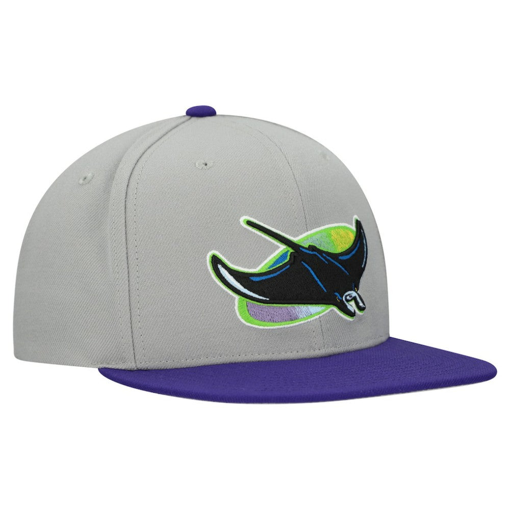 Tampa Bay Rays Cooperstown Collection Basic Flip Snapback Hat Gray