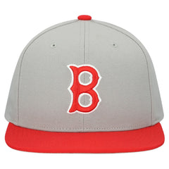 Boston Red Sox Cooperstown Collection Basic Flip Snapback Hat Gray