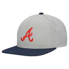 Atlanta Braves Basic Flip Snapback Hat Gray