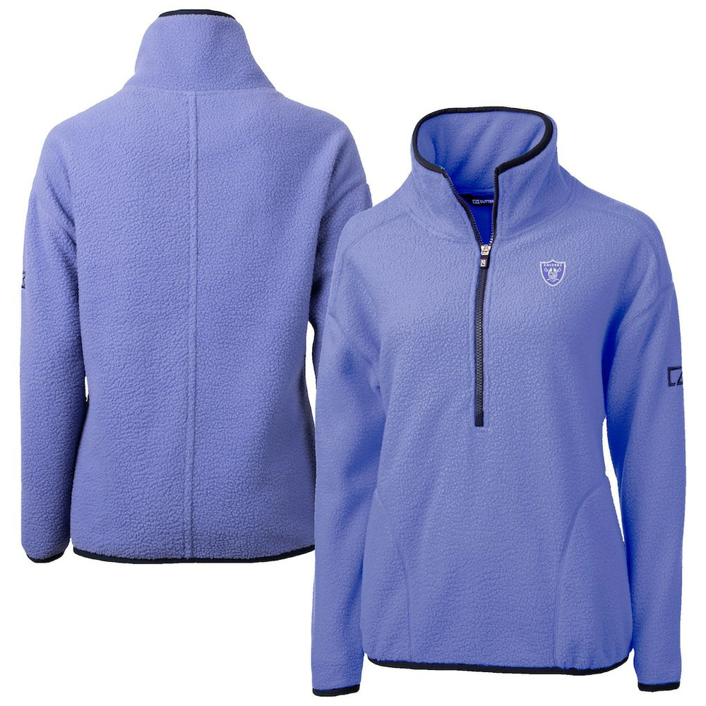 Las Vegas Raiders Cutter & Buck Women's Cascade Eco Fleece Half-Zip Jacket - Lavender online