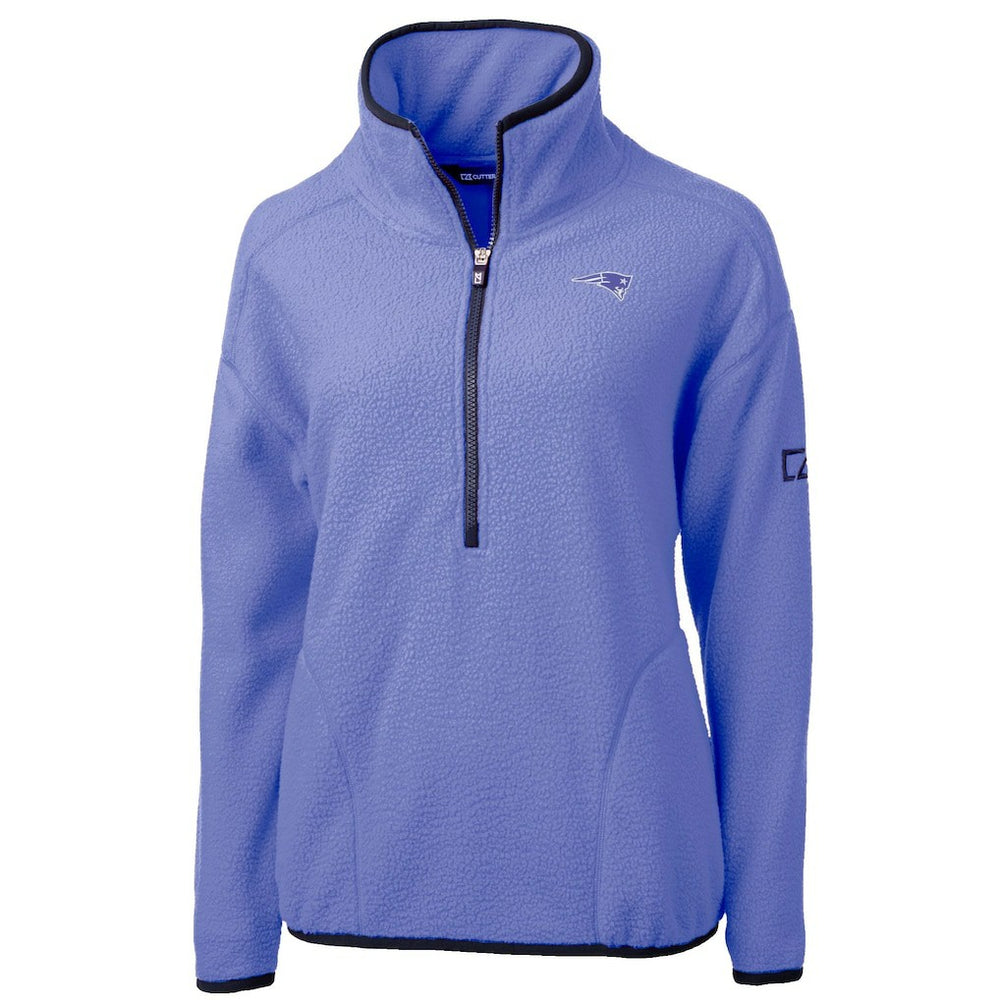 New England Patriots Cutter & Buck Women's Cascade Eco Fleece Half-Zip Jacket - Lavender outlet