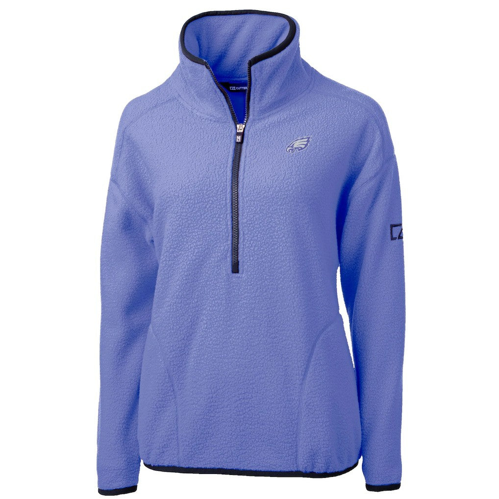 Philadelphia Eagles Cutter & Buck Women's Cascade Eco Fleece Half-Zip Jacket - Lavender sale