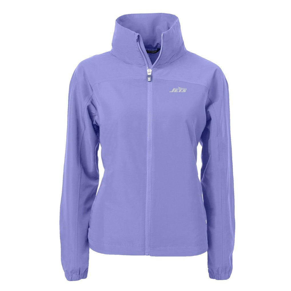 New York Jets Cutter & Buck Women's Charter Eco Recycled Full-Zip Jacket - Purple outlet