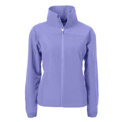 Los Angeles Chargers Cutter & Buck Women's Charter Eco Recycled Full-Zip Jacket - Purple for sale