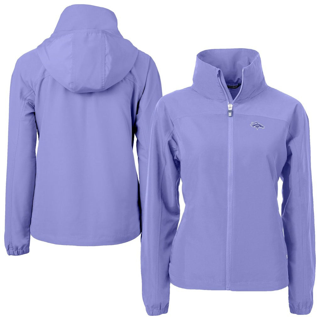 Denver Broncos Cutter & Buck Women's Charter Eco Recycled Full-Zip Jacket - Purple cheap