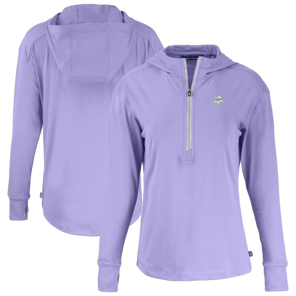 Minnesota Vikings Cutter & Buck Women's Daybreak Eco Recycled Half-Zip Hoodie - Purple online