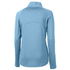 San Francisco 49ers Cutter & Buck Women's Adapt Eco Knit Stretch Recycled Half-Zip Top - Powder Blue cheap