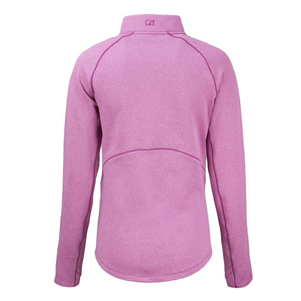 Los Angeles Chargers Cutter & Buck Women's Peshastin Eco Fleece Recycled Half-Zip Top - Pink cheap