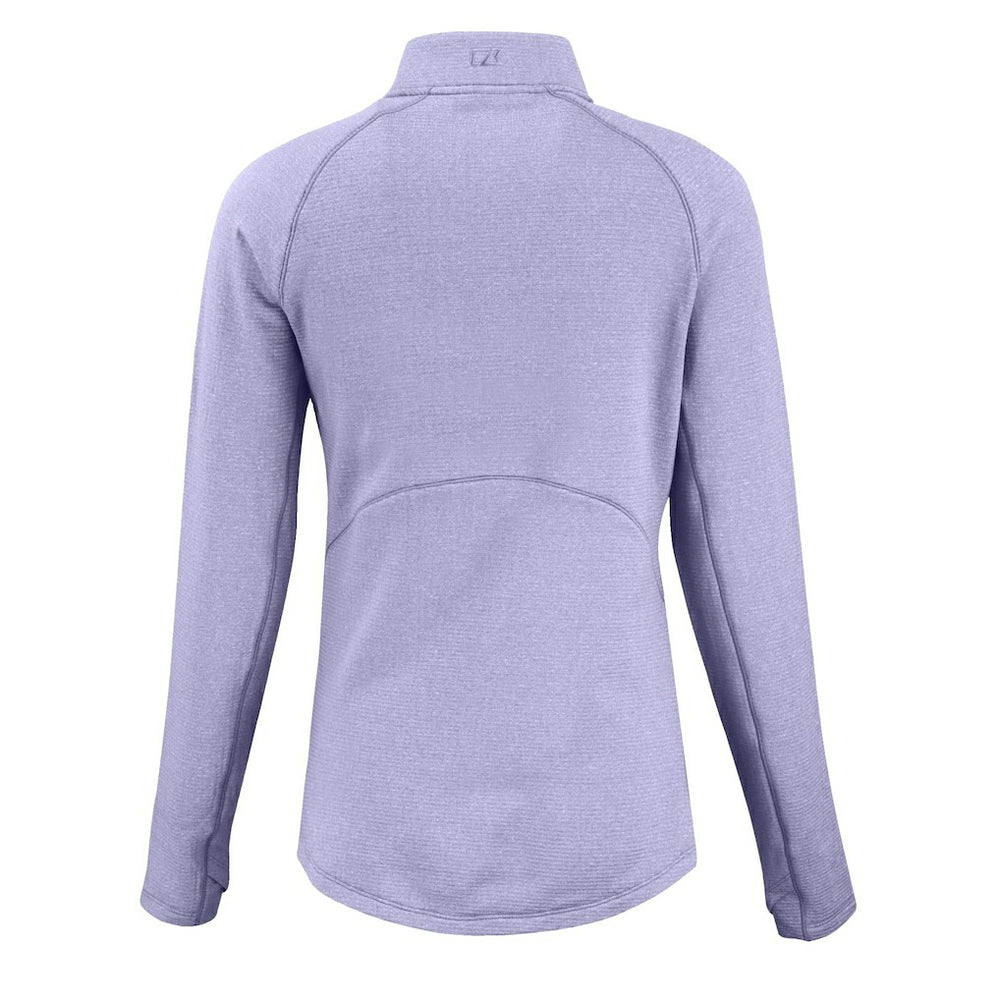 Las Vegas Raiders Cutter & Buck Women's Peshastin Eco Fleece Recycled Half-Zip Top - Purple discount