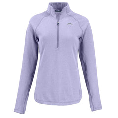 Los Angeles Chargers Cutter & Buck Women's Peshastin Eco Fleece Recycled Half-Zip Top - Purple cheap