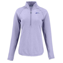 Seattle Seahawks Cutter & Buck Women's Peshastin Eco Fleece Recycled Half-Zip Top - Purple outlet
