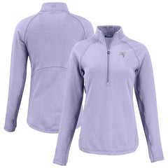 Tampa Bay Buccaneers Cutter & Buck Women's Peshastin Eco Fleece Recycled Half-Zip Top - Purple discount