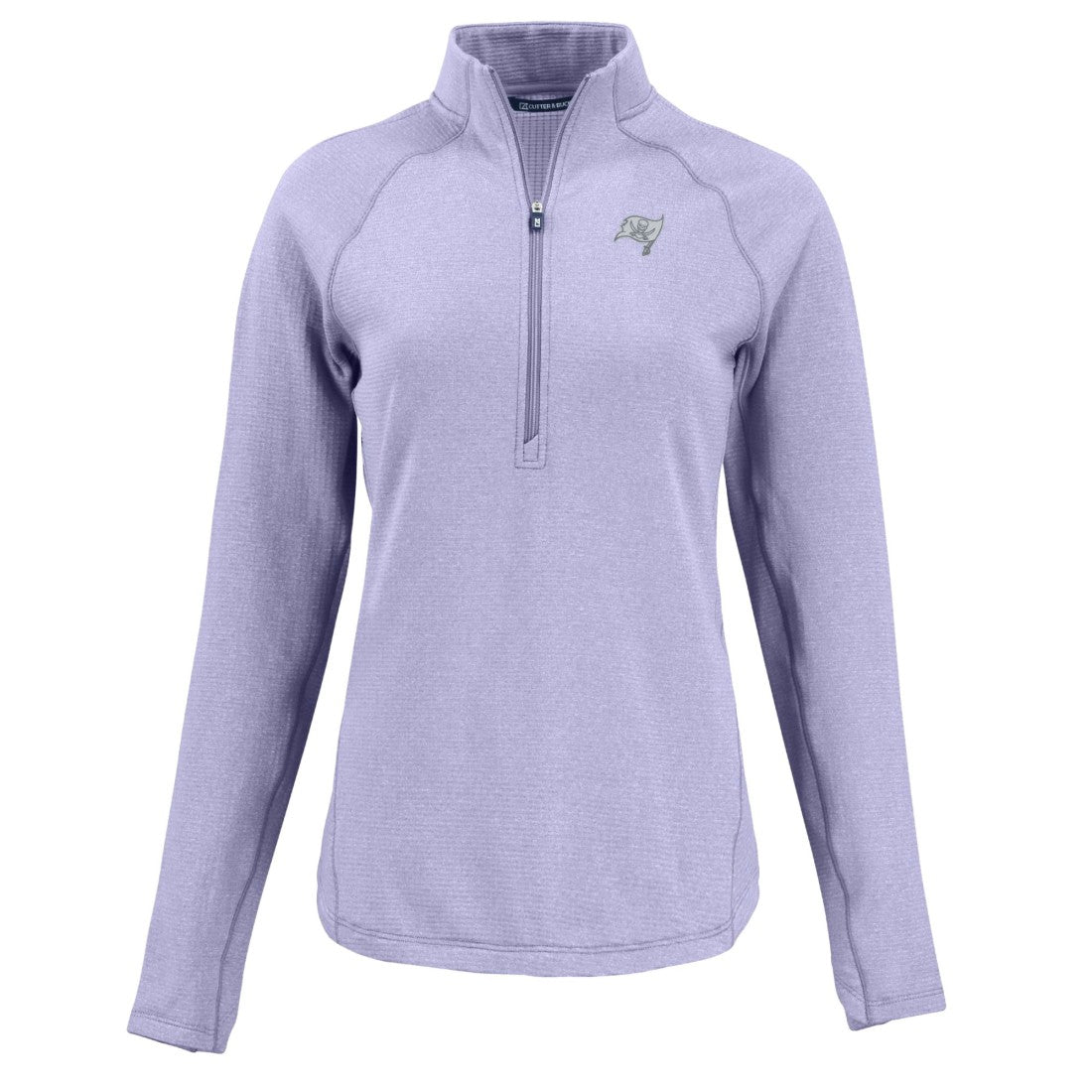 Tampa Bay Buccaneers Cutter & Buck Women's Peshastin Eco Fleece Recycled Half-Zip Top - Purple discount