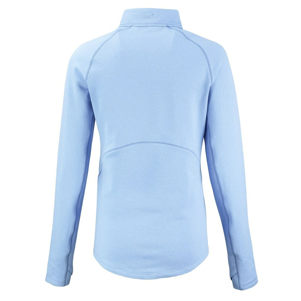 San Francisco 49ers Cutter & Buck Women's Peshastin Eco Fleece Recycled Half-Zip Top - Powder Blue outlet