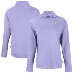 Indianapolis Colts Cutter & Buck Women's Coastline Epic Comfort Eco Recycled Funnel Neck Top - Purple cheap