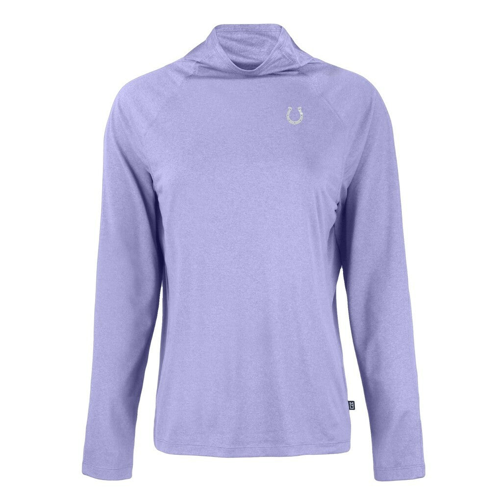 Indianapolis Colts Cutter & Buck Women's Coastline Epic Comfort Eco Recycled Funnel Neck Top - Purple cheap