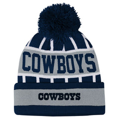 Dallas Cowboys Outerstuff Youth Go Fast Cuffed Knit Hat with Pom - Navy outlet