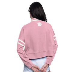 Denver Broncos Starter Women's Power Play Cropped Pullover Sweatshirt - Pink cheap