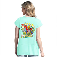 Green Bay Packers Margaritaville Women's Gametime Is Paradise T-Shirt - Mint on sale