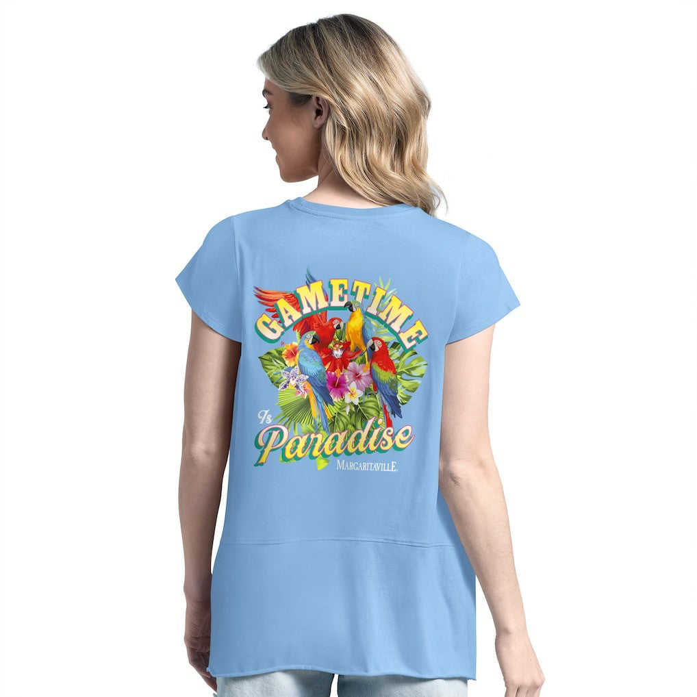 Buffalo Bills Margaritaville Women's Gametime Is Paradise T-Shirt - Blue online