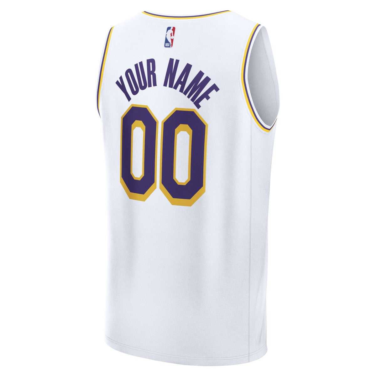 Los Angeles Lakers Youth Fast Break Custom Replica Jersey - White - Association Edition online