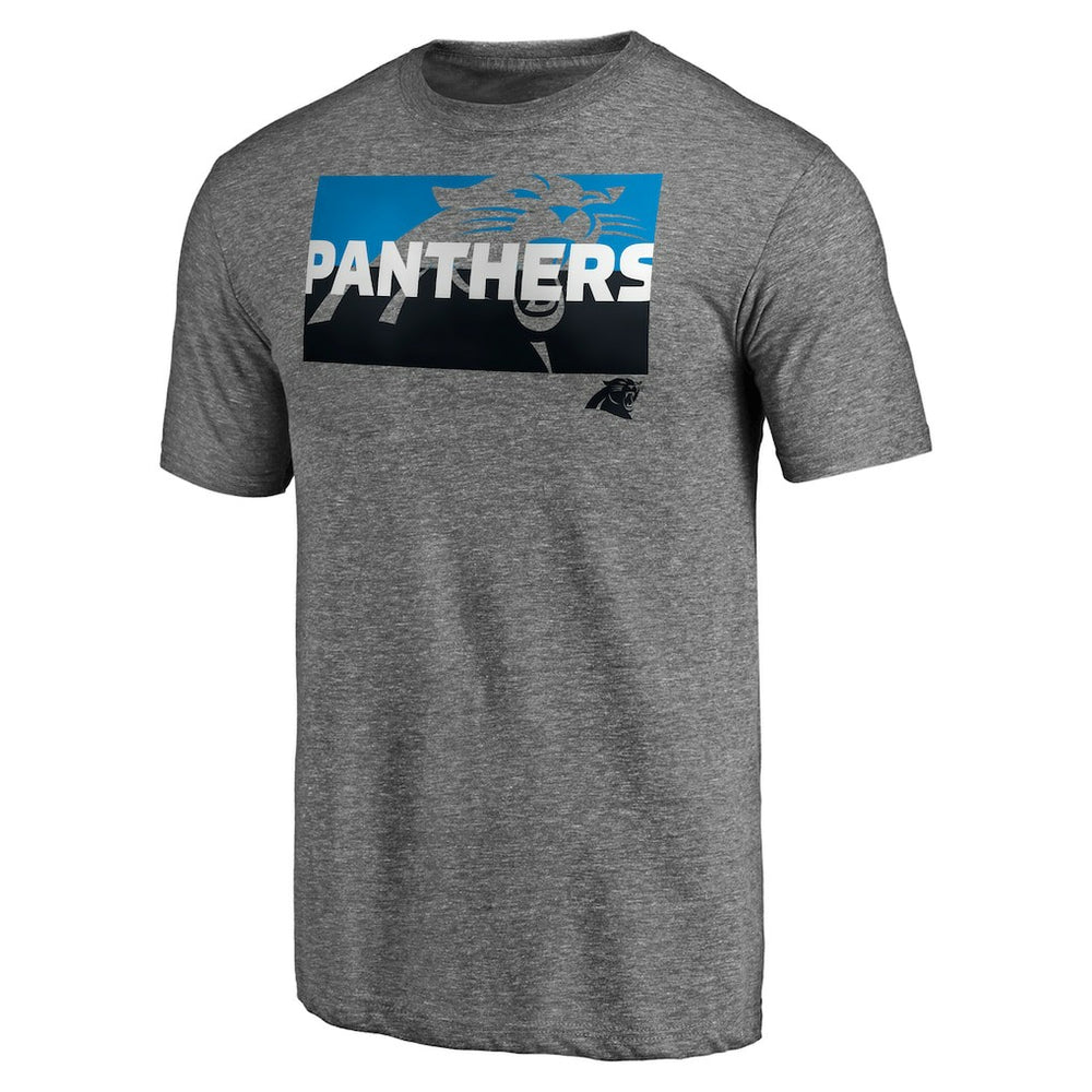 Carolina Panthers Square Off Tri-Blend T-Shirt - Heather Gray online