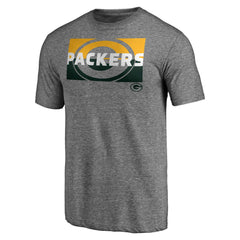 Green Bay Packers Square Off Tri-Blend T-Shirt - Heather Gray discount