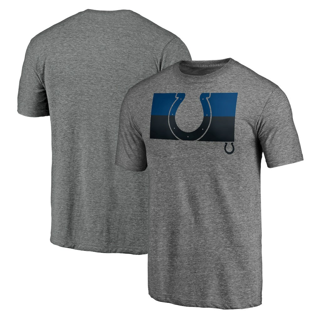 Indianapolis Colts Square Off Tri-Blend T-Shirt - Heather Gray sale