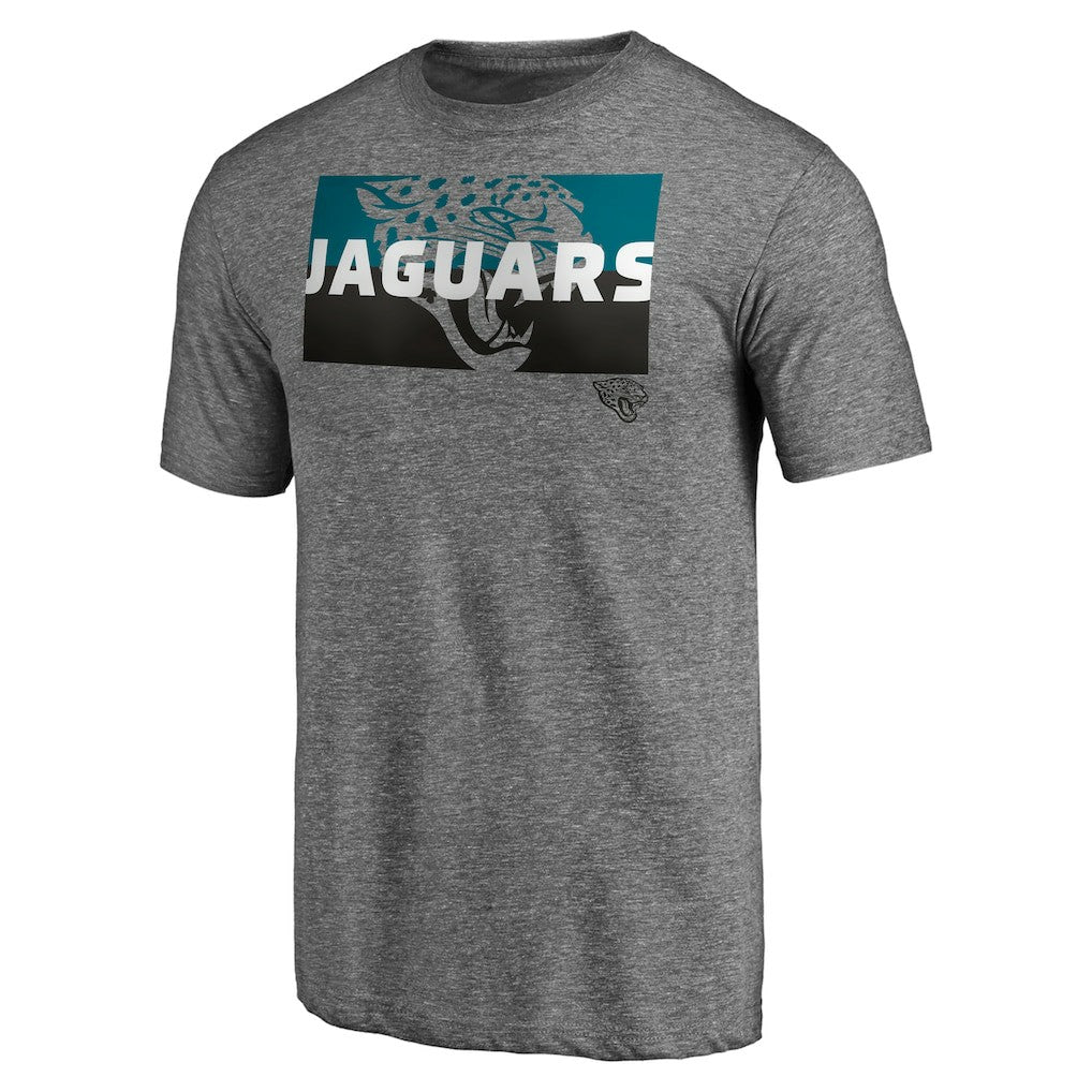 Jacksonville Jaguars Square Off Tri-Blend T-Shirt - Heather Gray outlet