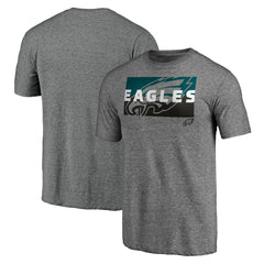 Philadelphia Eagles Square Off Tri-Blend T-Shirt - Heather Gray sale