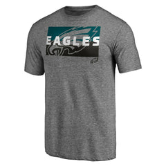 Philadelphia Eagles Square Off Tri-Blend T-Shirt - Heather Gray sale