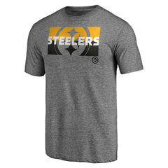 Pittsburgh Steelers Square Off Tri-Blend T-Shirt - Heather Gray cheap