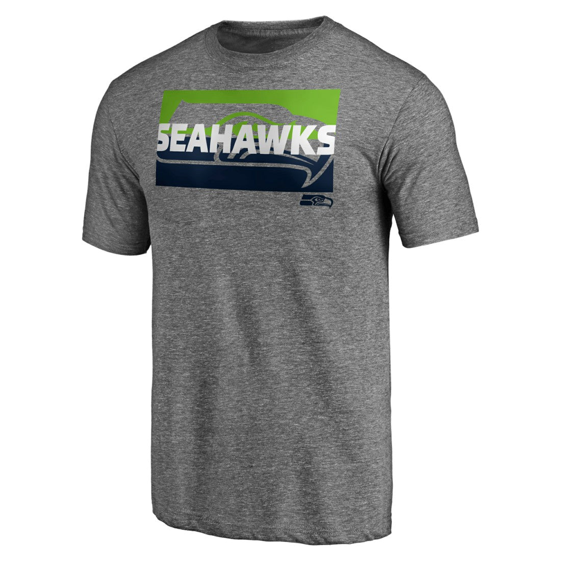 Seattle Seahawks Square Off Tri-Blend T-Shirt - Heather Gray discount