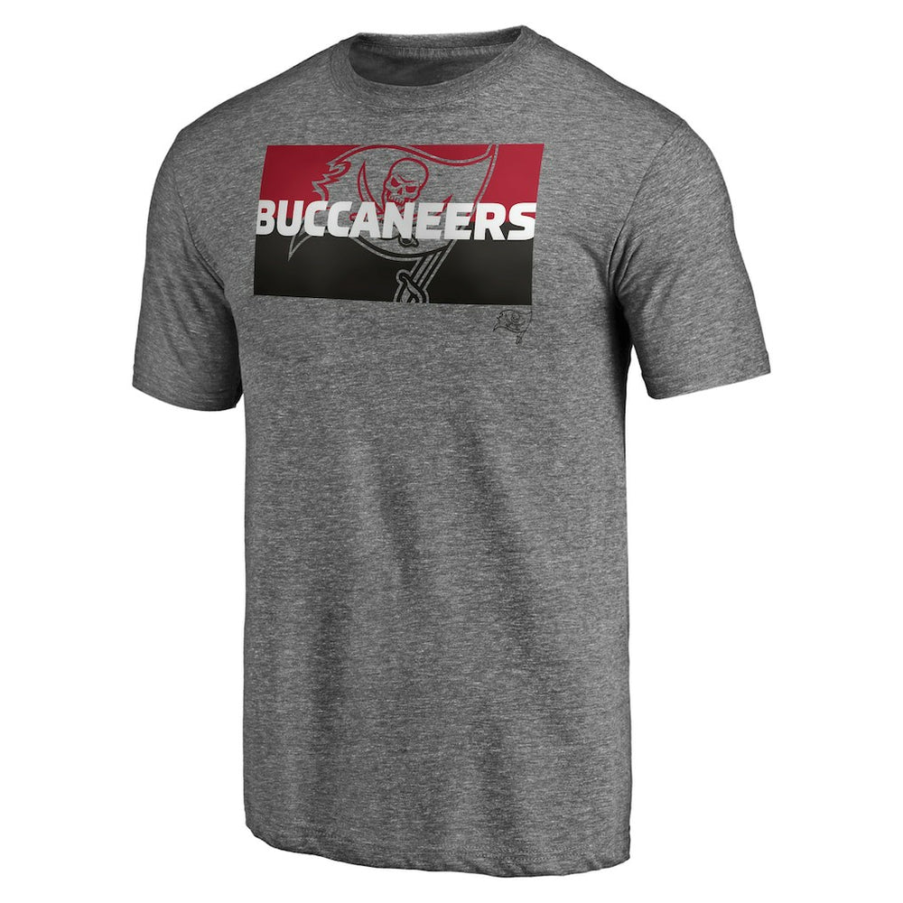 Tampa Bay Buccaneers Square Off Tri-Blend T-Shirt - Heather Gray on sale