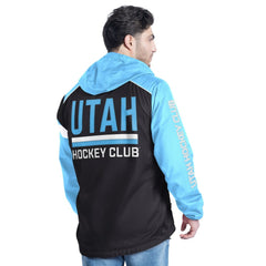Utah Hockey Club G-III Sports by Carl Banks Lateral Half-Zip Hoodie Jacket - Light Blue/Black Hoodies