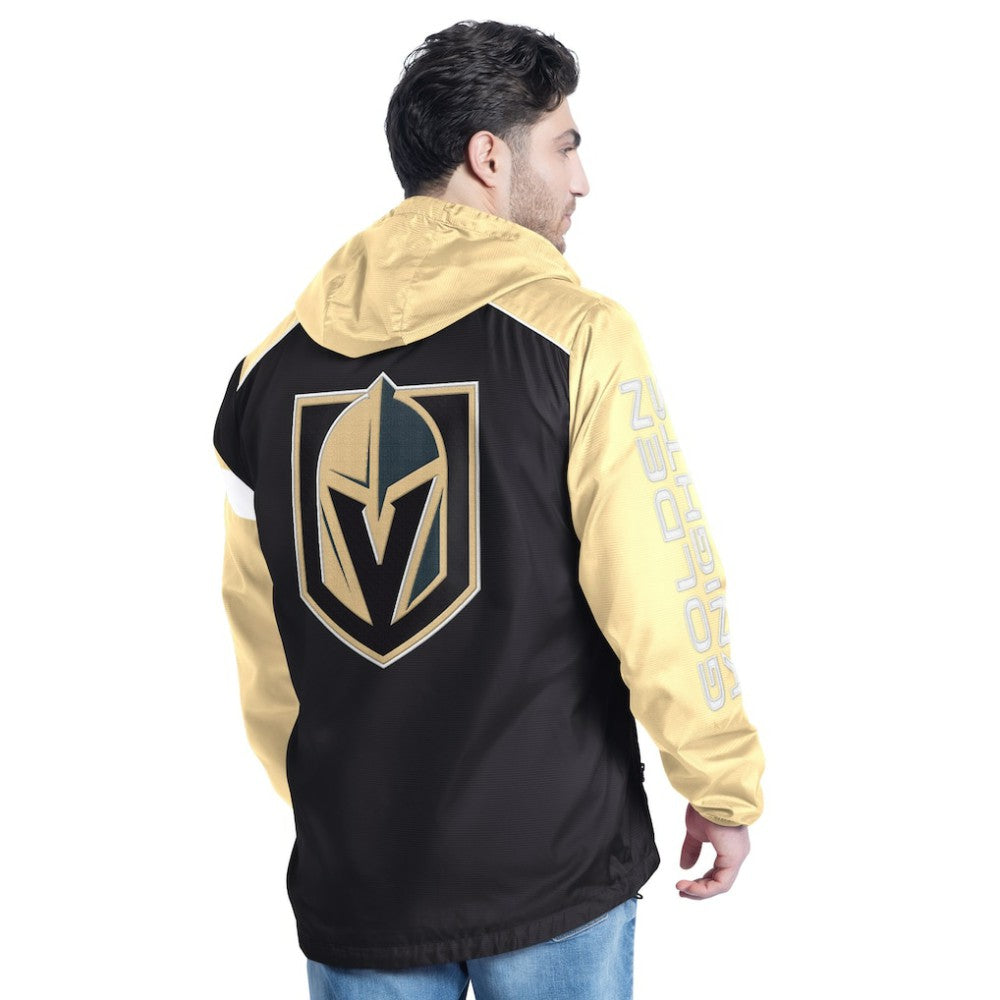 Vegas Golden Knights G-III Sports by Carl Banks Lateral Half-Zip Hoodie Jacket - Black/Gold Hoodies