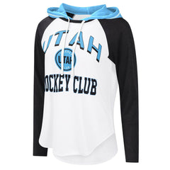 Utah Mammoth G-III 4Her by Carl Banks Women's VIP Raglan Long Sleeve Hoodie T-Shirt - White T-shirts