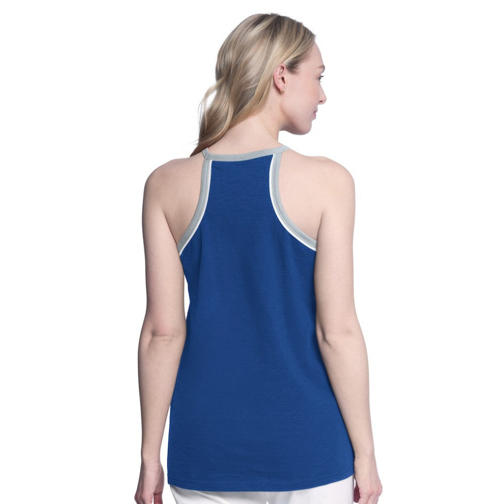 Tampa Bay Lightning G-III 4Her by Carl Banks Women's Curveball Racerback Scoop Neck Slub Tank Top - Blue Tank Top