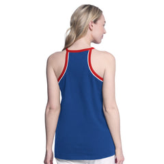 New York Rangers G-III 4Her by Carl Banks Women's Curveball Racerback Scoop Neck Slub Tank Top - Blue Tank Top