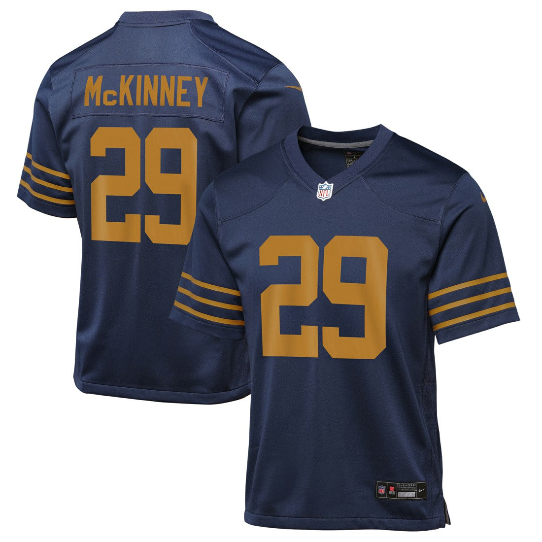 Xavier McKinney Green Bay Packers Youth The 1923 Classic Game Jersey - Navy online