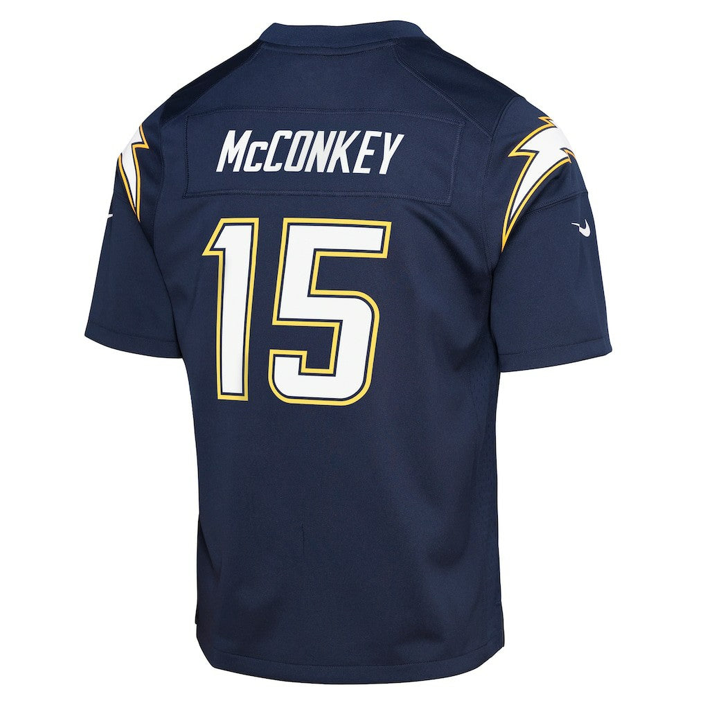 Ladd McConkey Los Angeles Chargers Youth Alternate Super Chargers Game Player Jersey - Navy online