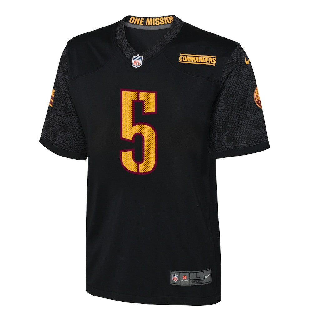 Jayden Daniels Washington Commanders Youth Alternate Game Jersey - Black cheap