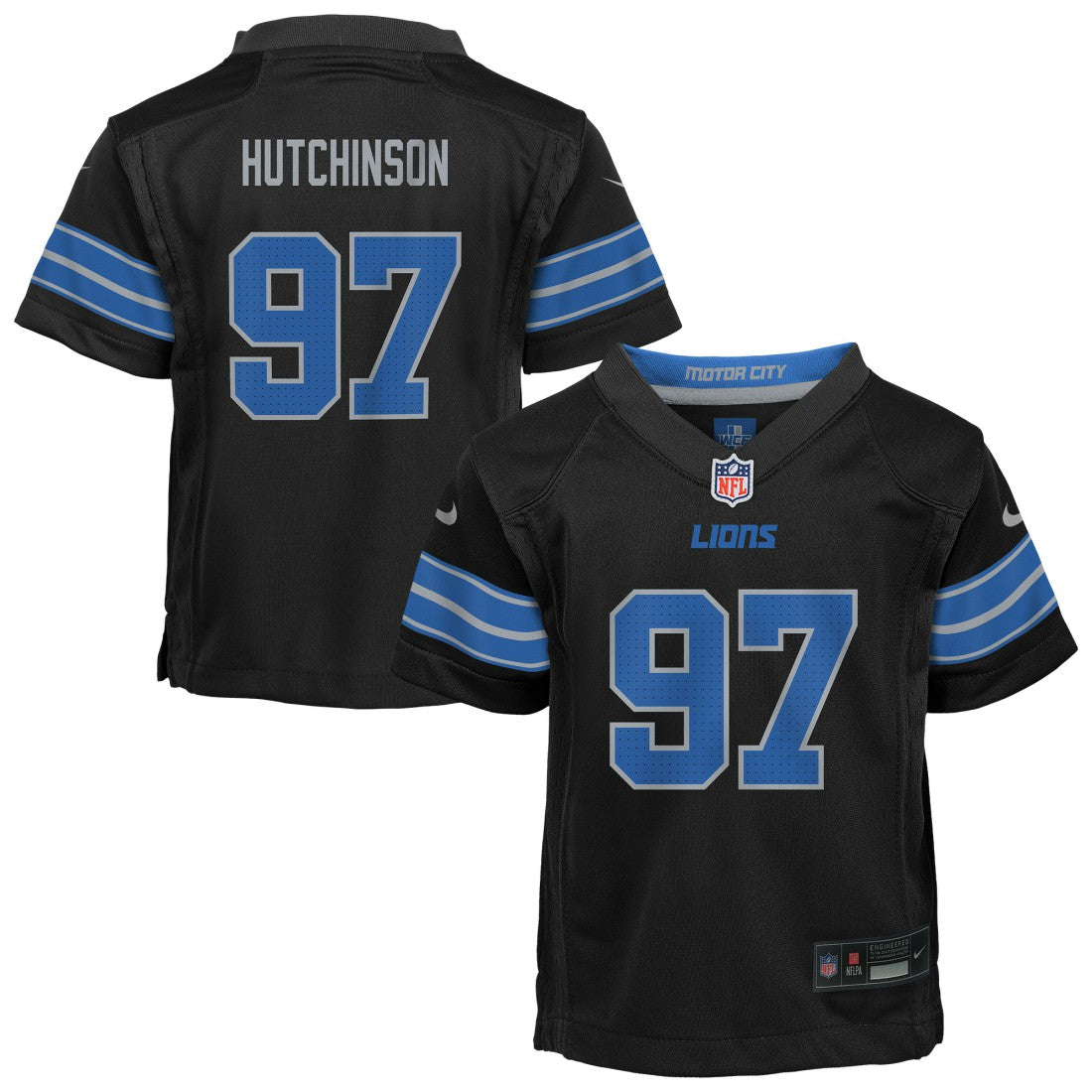 Aidan Hutchinson Detroit Lions Preschool Alternate Player Game Jersey - Black outlet