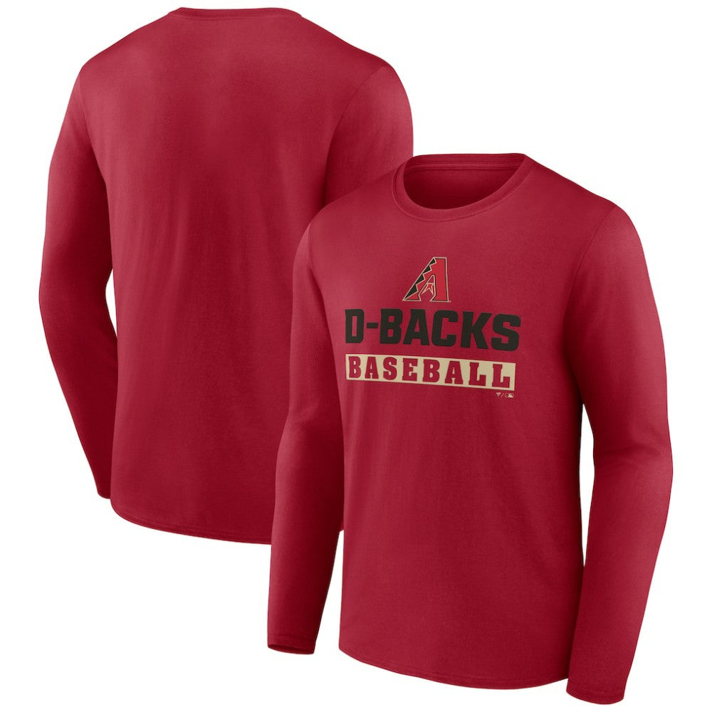 Arizona Diamondbacks Let's Go Long Sleeve T-Shirt Red