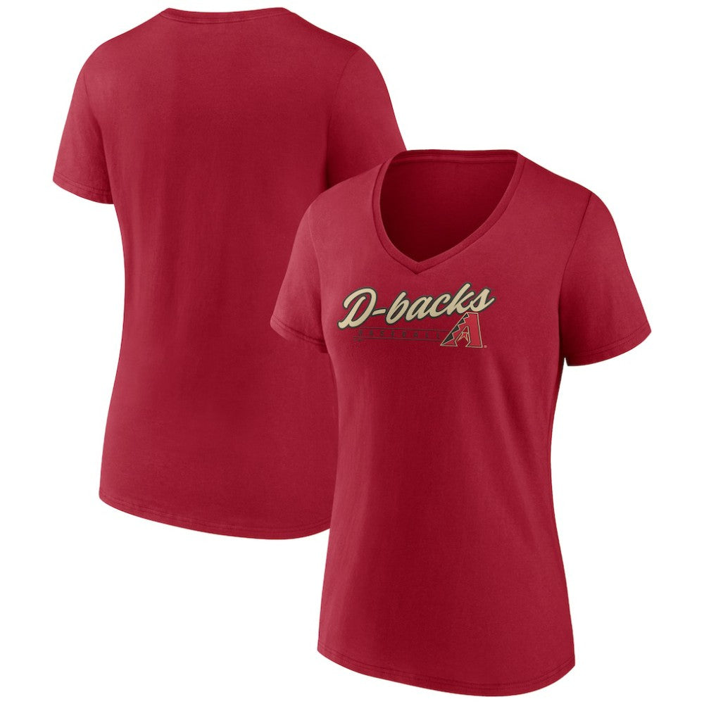 Arizona Diamondbacks Women's One And Only V-Neck T-Shirt Red