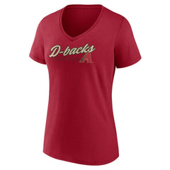Arizona Diamondbacks Women's One And Only V-Neck T-Shirt Red