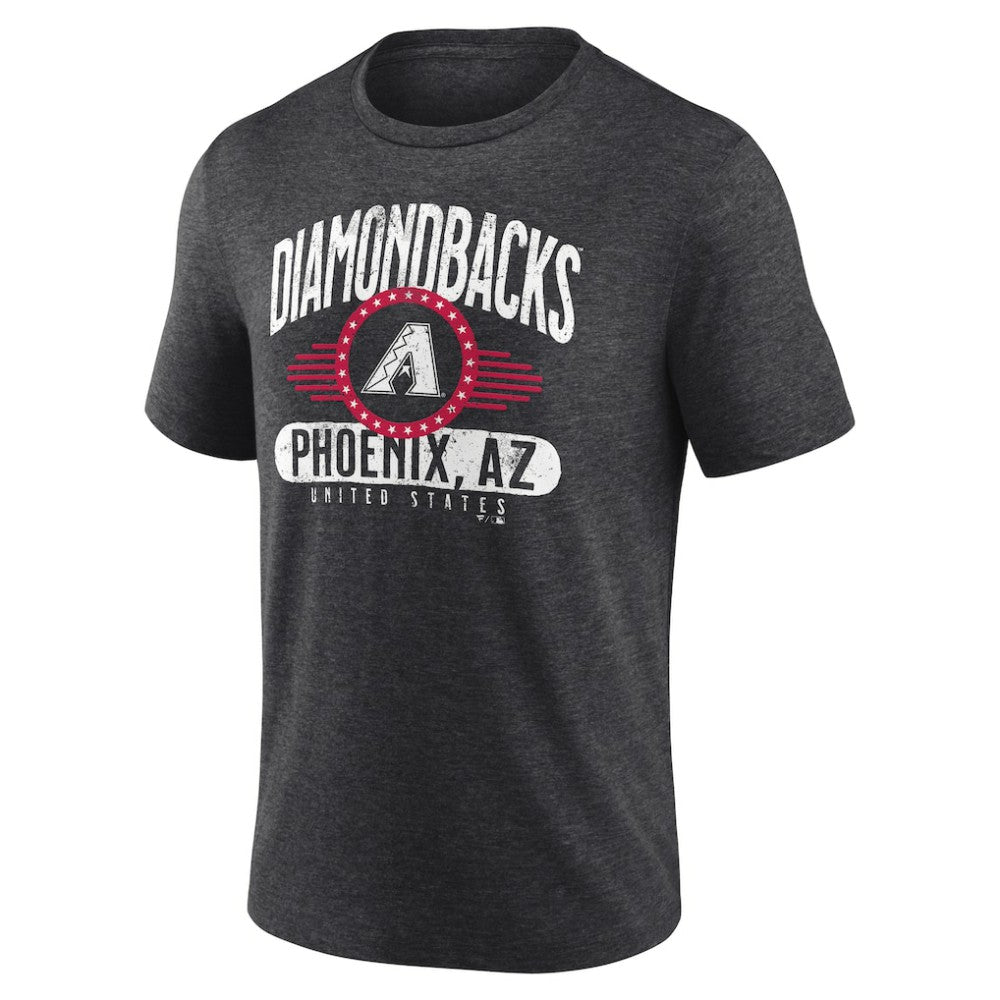 Arizona Diamondbacks Badge of Honor Tri-Blend T-Shirt Charcoal